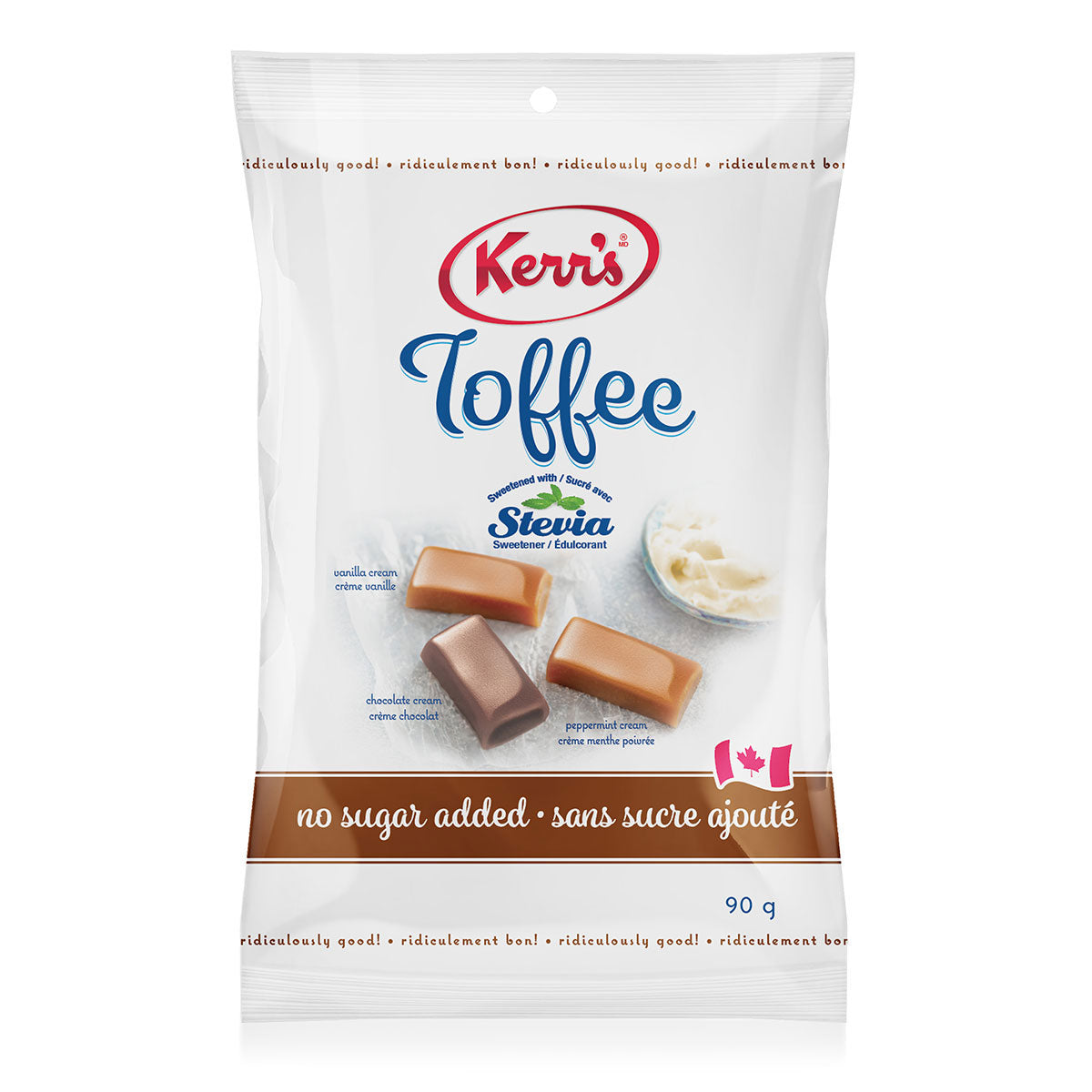 No Sugar Added Toffee with Stevia