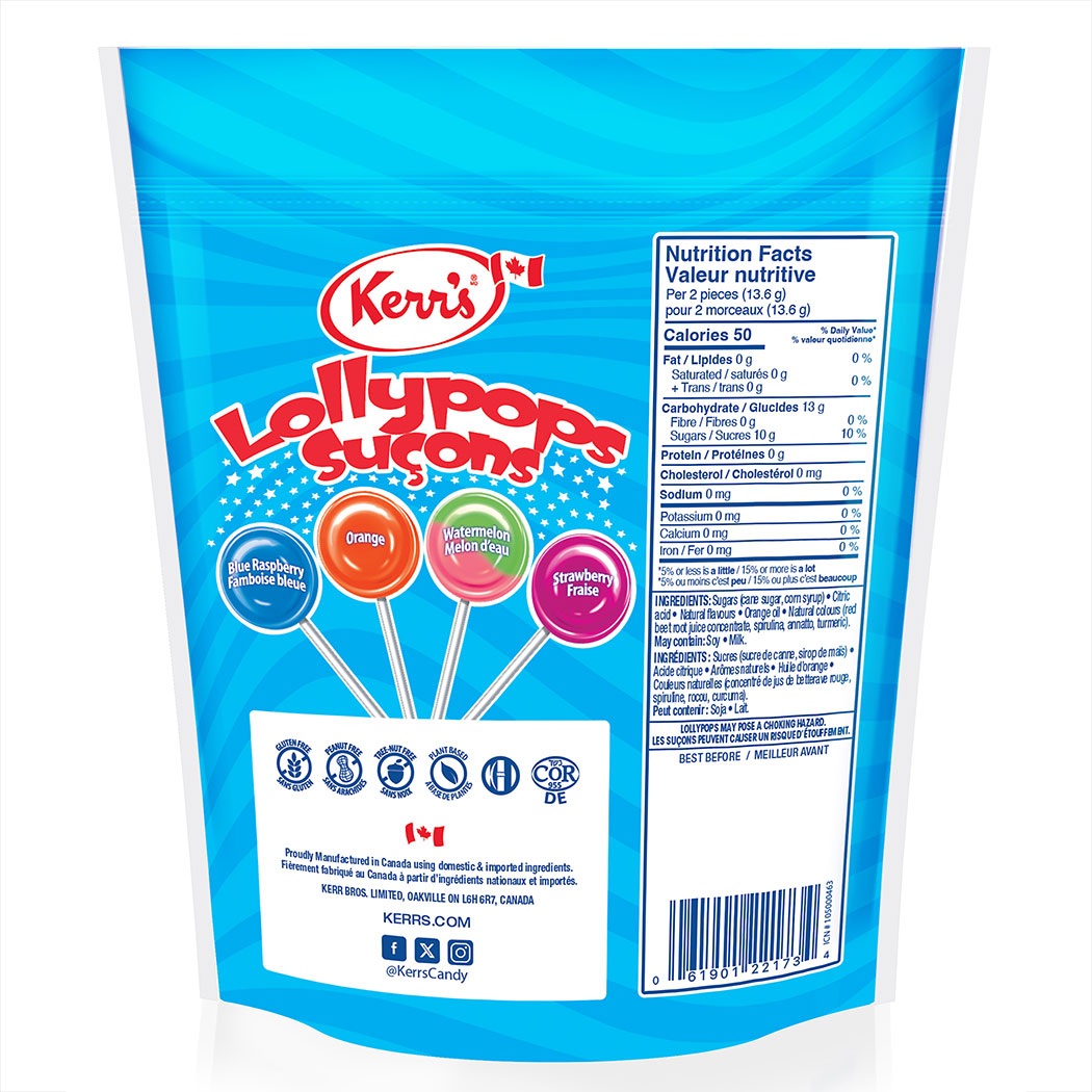 Kerr's Assorted Lollypops – Kerr's Candy