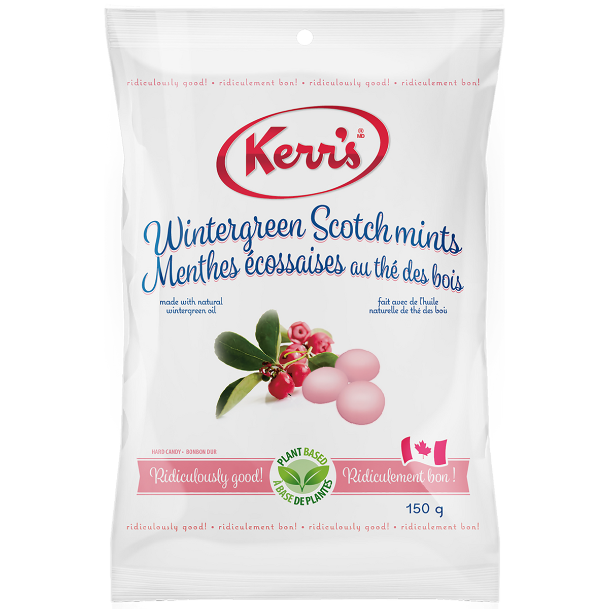 Kerr Mini Apple Kerr's Wintergreen Scotch Mints 150g – Kerr's Candy