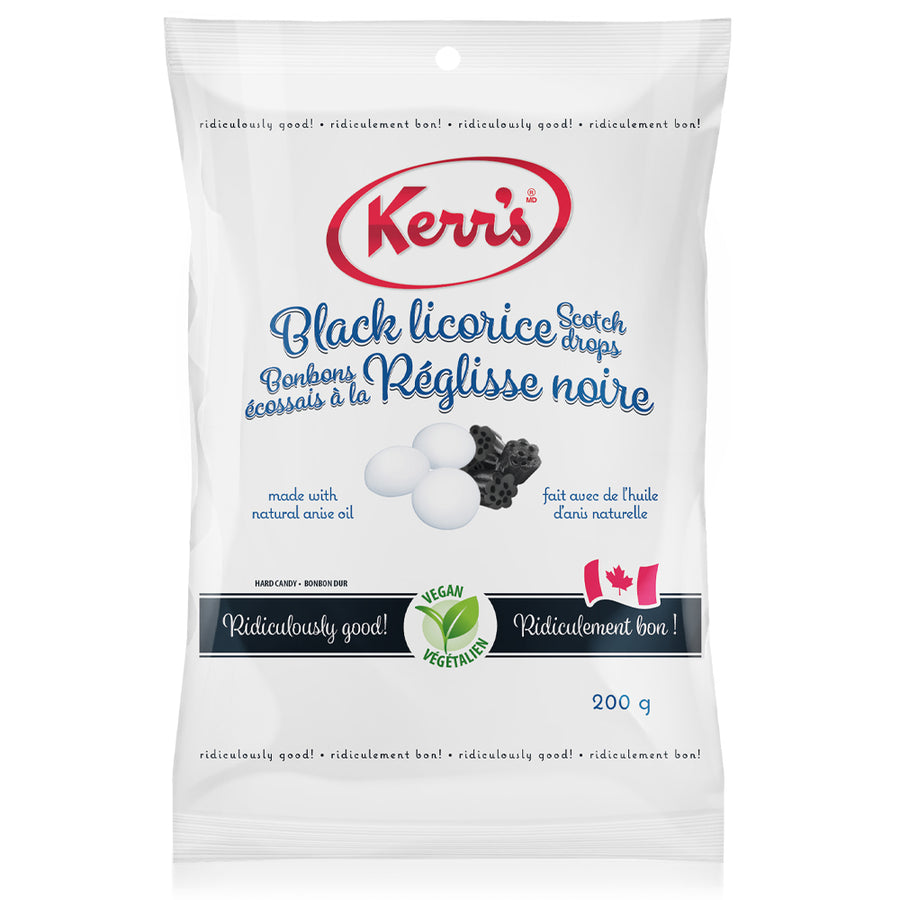 Kerr's Black Licorice Scotch Drops Kerr's Candy