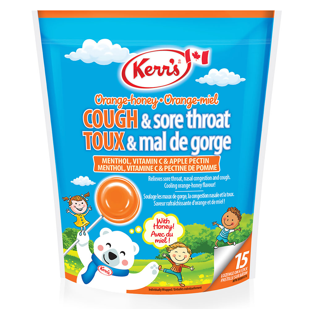 COUGH & Sore Throat Kids Lozenges 15 count