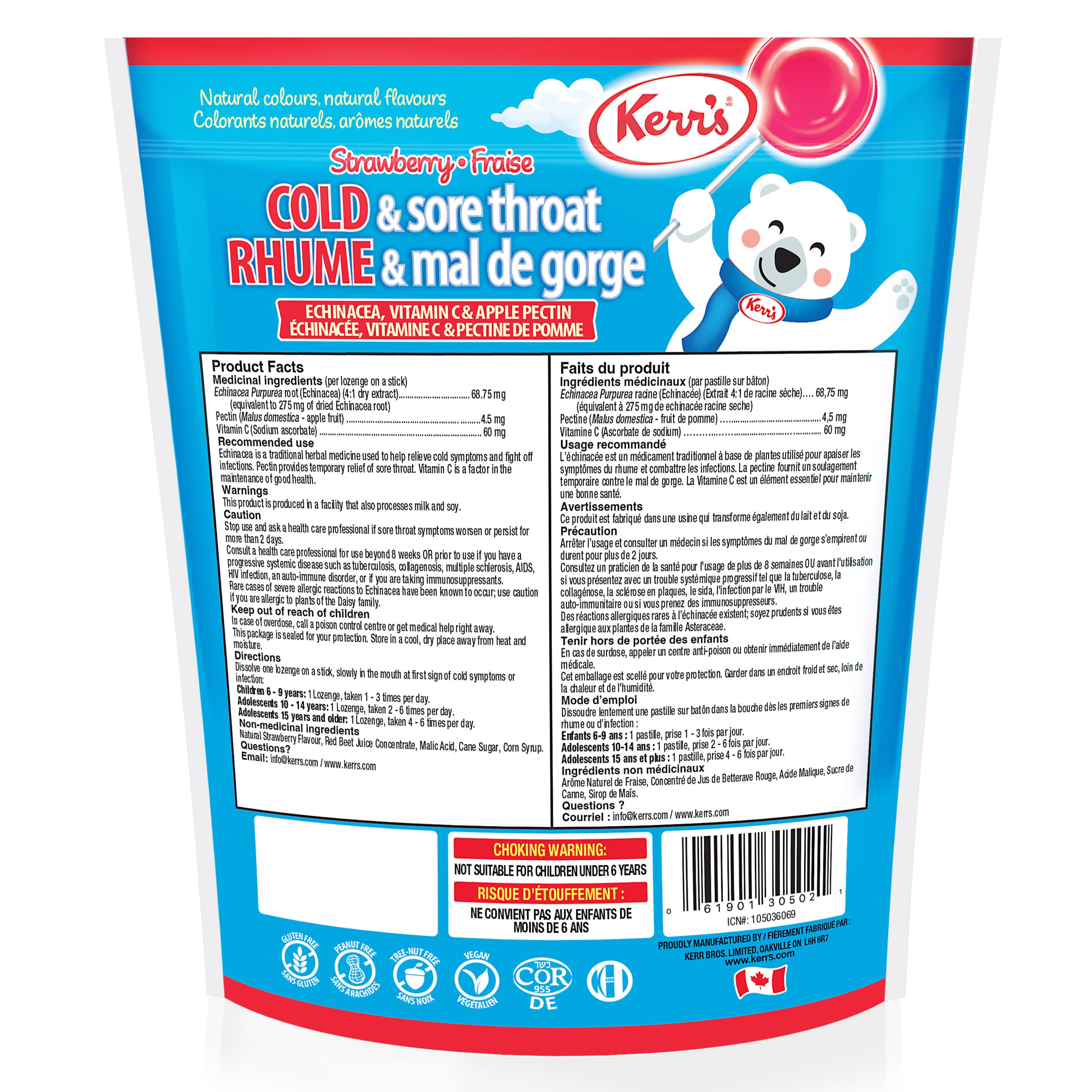 COLD & Sore Throat Kids Lozenges 15 count
