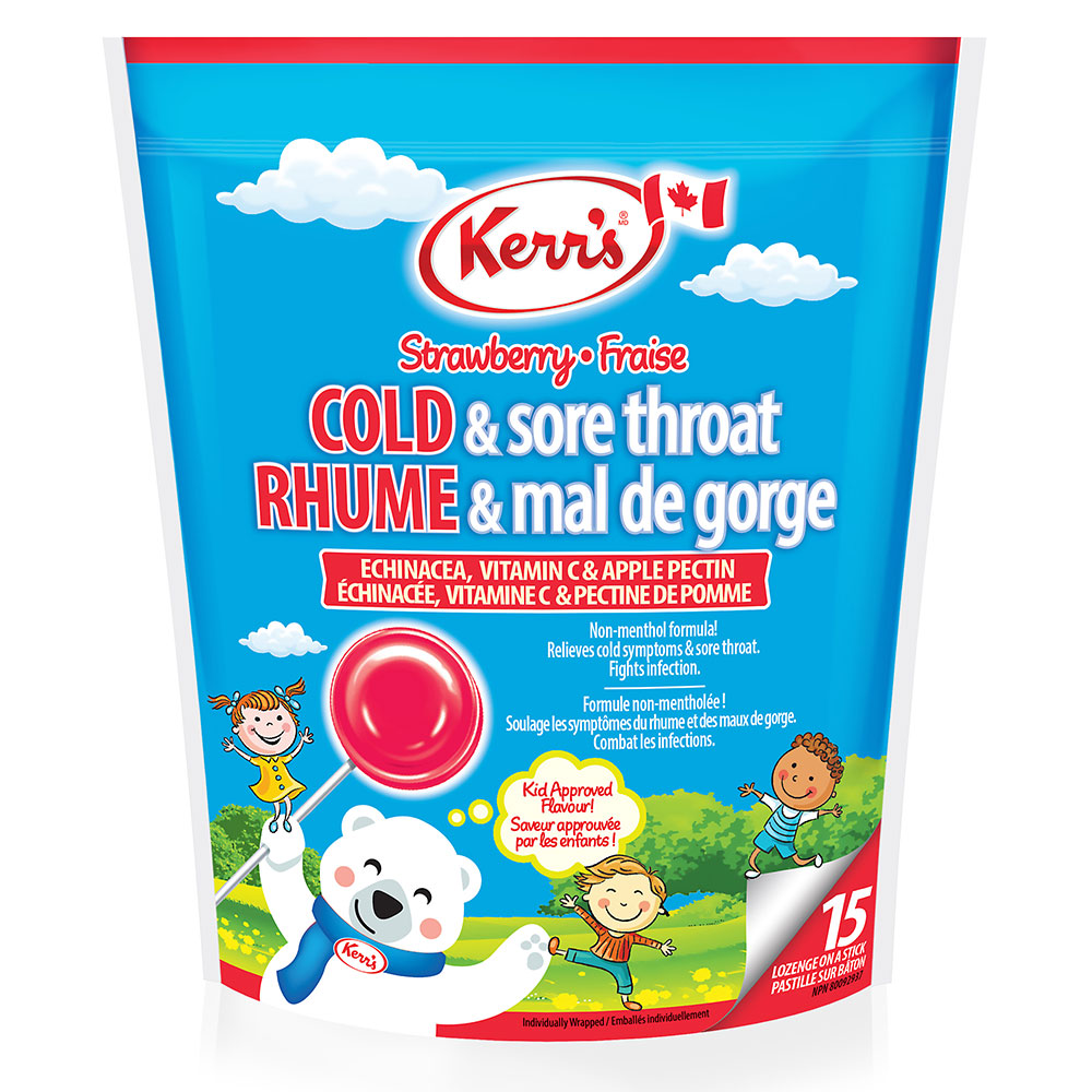 COLD & Sore Throat Kids Lozenges 15 count