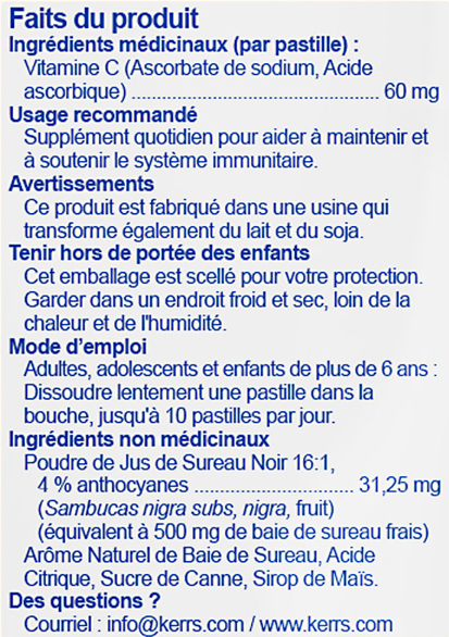 Vitamin C + Immunity Support Lozenges 30 Count