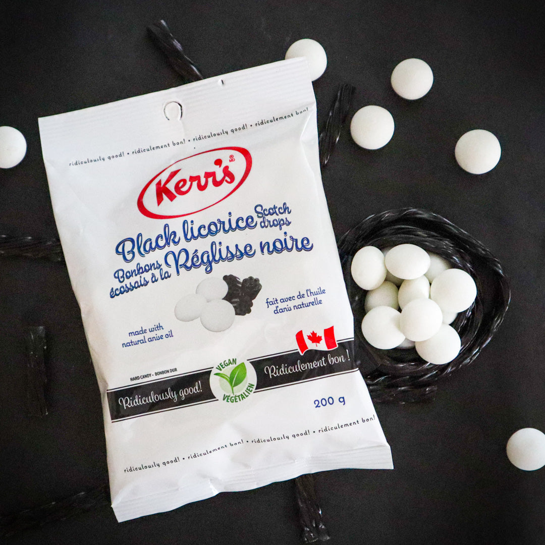 Kerr's Black Licorice Scotch Drops Kerr's Candy
