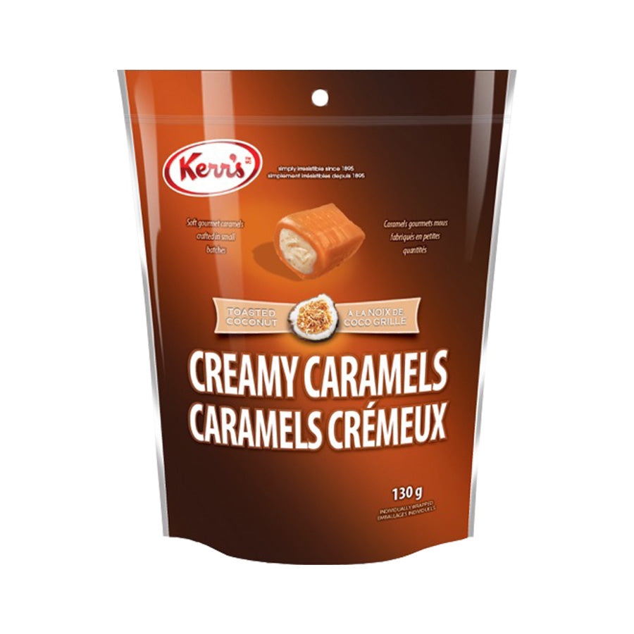 Creamy caramels toasted coconut