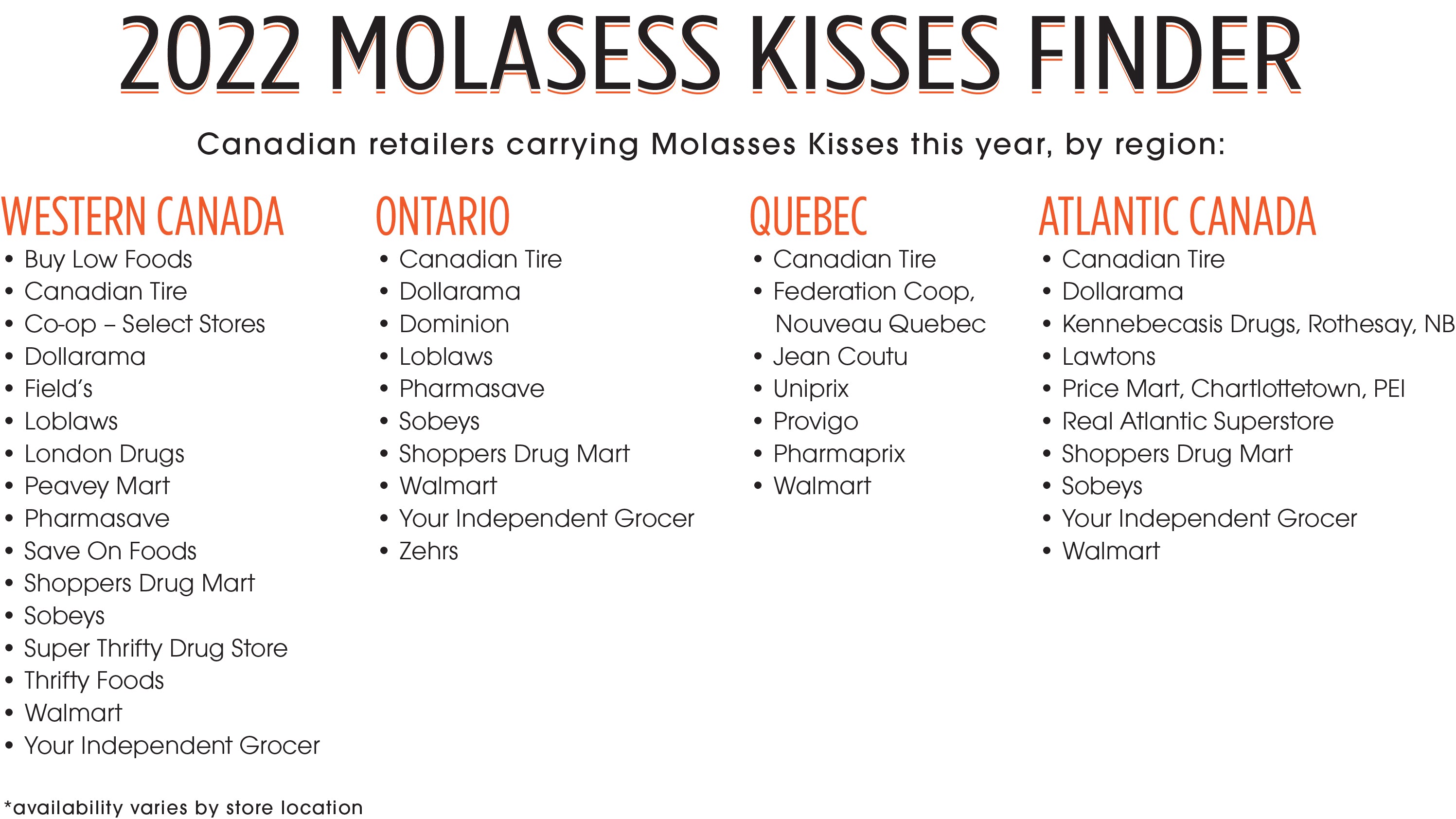 Molasses Kisses 600g